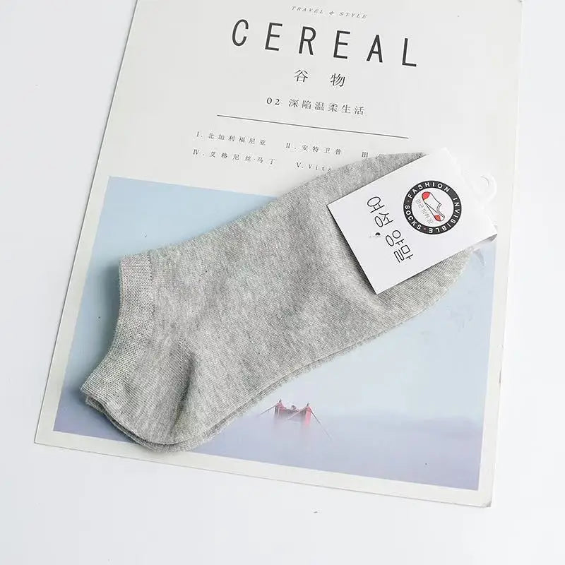 Men Women Cotton No Show Boat Socks Solid Black White Thin Breathable Sweat Wicking Low Cut Ankle Socks Spring Summer Wholesale