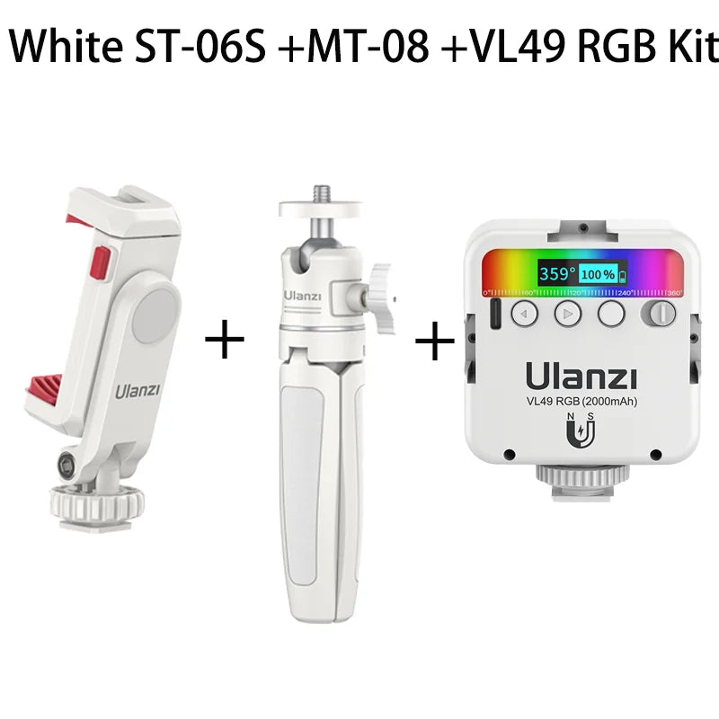 ជើងទ្រទូរស័ព្ទថតបញ្ឈរ Ulanzi ST-06S សម្រាប់កាមេរ៉ា DSLR ម៉ូនីទ័រ ម៉ោនជើងកាមេរ៉ា ក្ដាប់សម្រាប់ថតវីដេអូប្លុកស្មាតហ្វូន