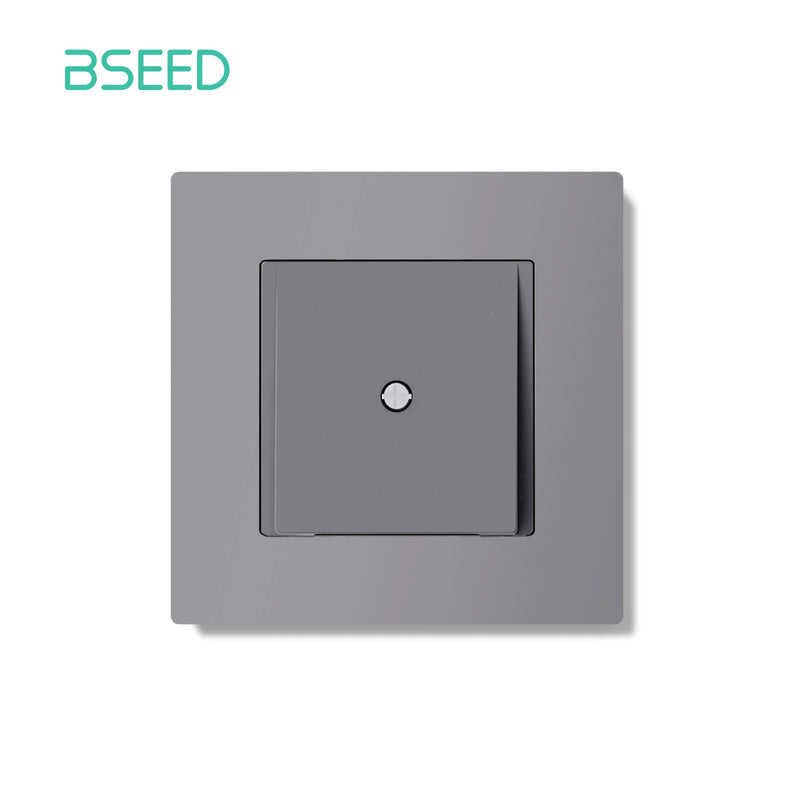 Bseed E Series Outlet Cover with Hole for Cable Exit Pre-Drilled Blank Wall Plate Replacement Faceplate for Switch and Socket