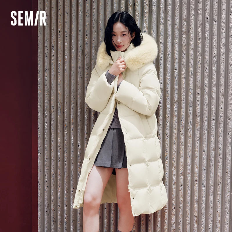 អាវក្រៅស្ត្រី Semir មានក្រណាត់ កអាវអាចដោះចេញបាន ៩០ ភាគរយ ការពារទឹកជ្រាប ការពារខ្យល់ ថ្មីឆ្នាំ ២០២៦