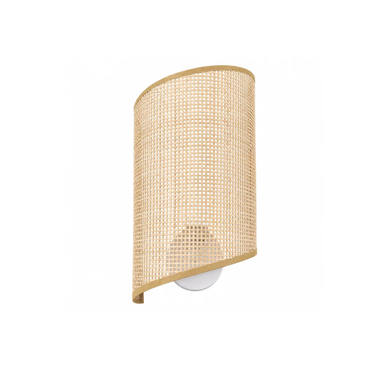 JOYINLED Bamboo Wall Lamp Indoor Retro Wall Light Rattan E27 Handmade Vintage Lampshade Bamboo Lamp Living Room Bedroom 1/2PCS
