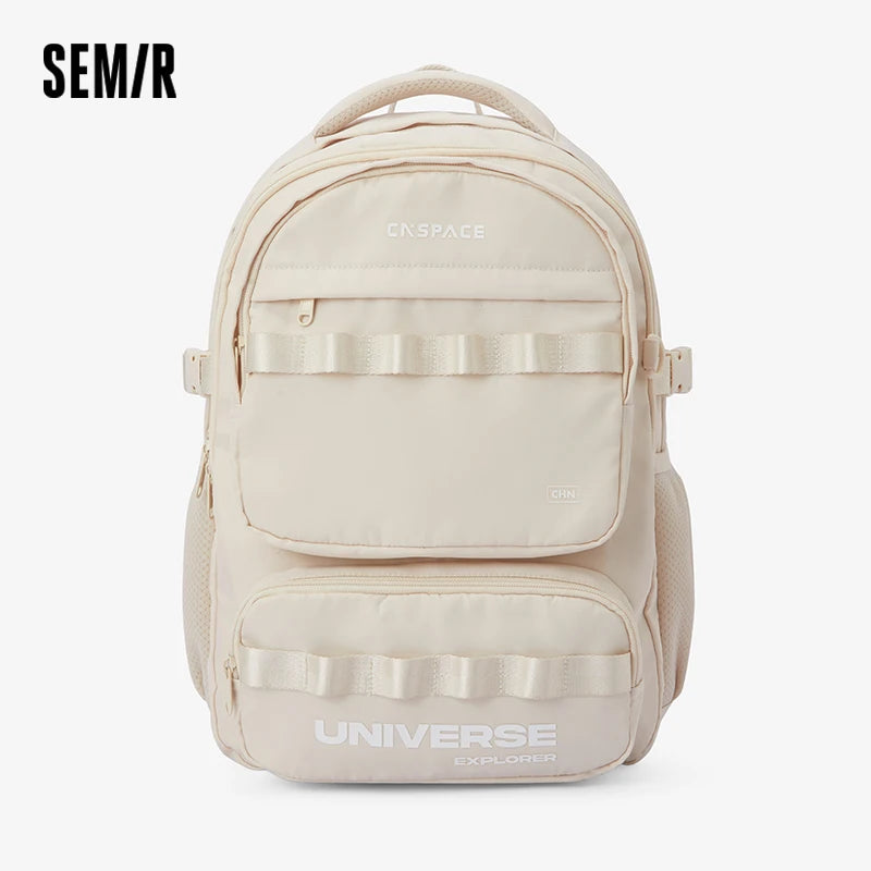 Semir Men Backpack Large Capacity Couple Student Bookbag Urban Casual Travel Laptop Daily Carry Bag Daily Wear 2026