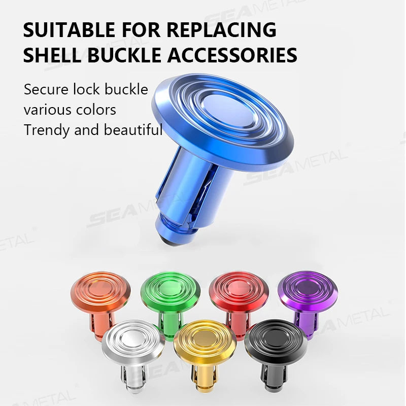 SEAMETAL 5/10PCS 6mm Motorcycle Expansion Buckle Aluminum Alloy Electric Vehicle Screw Nuts for Replacing Shell Buckle Accessory