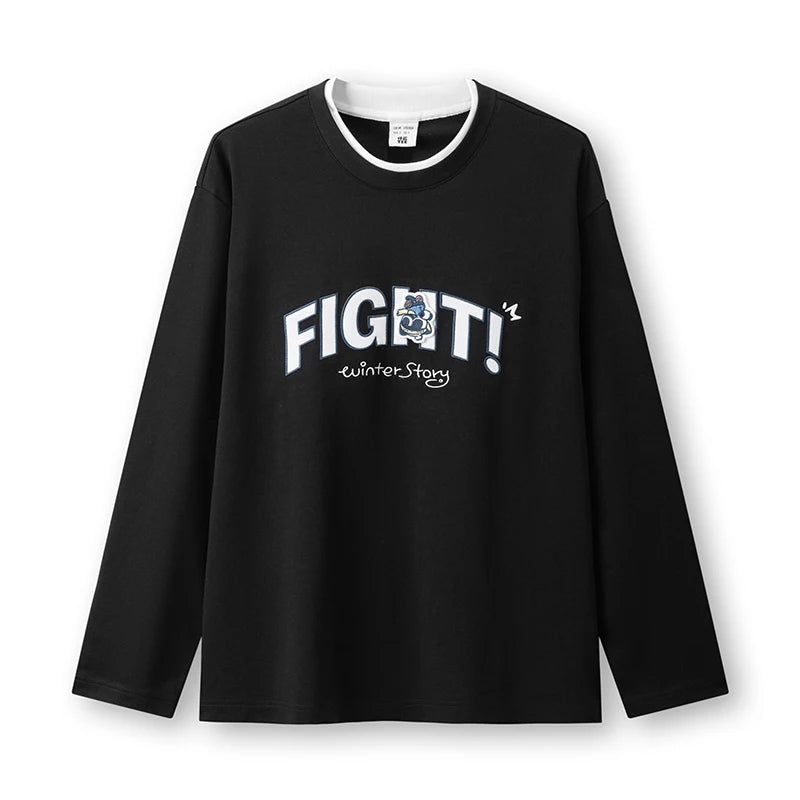 Semir Men Knit Tshirt Cotton Layered Look Crew Neck 2026 New Winter Daily Wear Urban Casual Style Cold Weather Layering