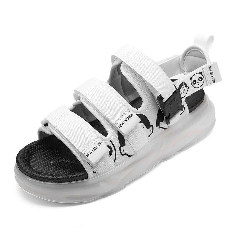 Men's casual sandals summer new soft-sole anti-slip comfortable outdoor walking sandals thick-sole driving fashion Joker Sandals