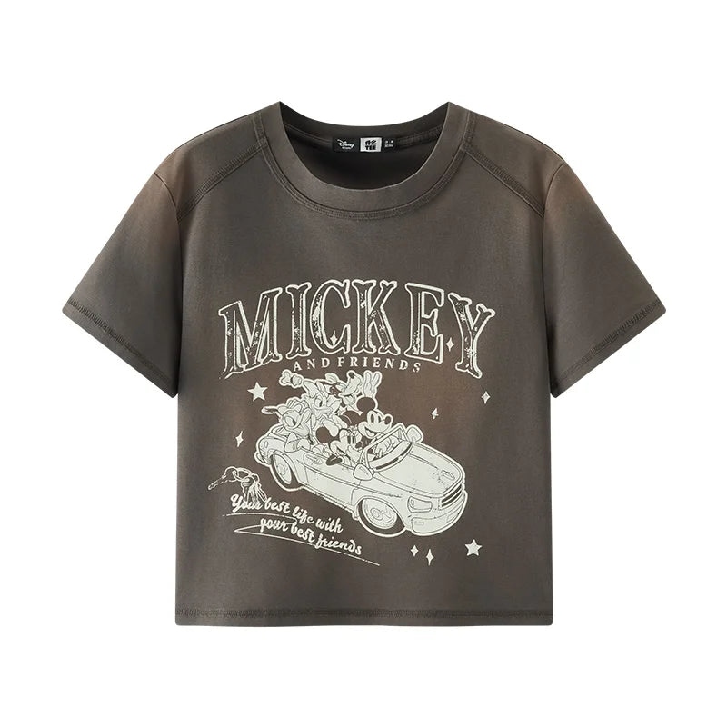 Semir Womens Tshirt 2026 Short Style Washed Fashion Casual Simple Soft Daily Wear Comfortable
