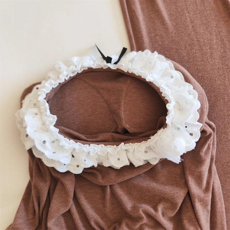 Chest Pads 2-Piece Pajamas for Women's Spring Autumn Long Sleeve Trousers Pijama Sleepwear Nightwear Woman Comfort for Homewear