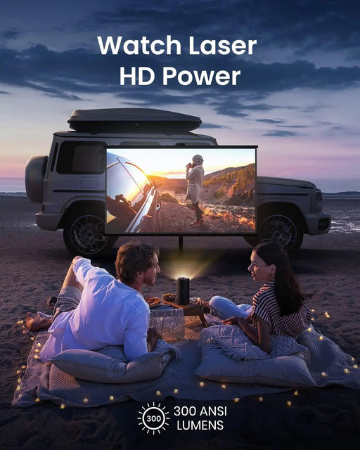 NEBULA by Anker Capsule 3 Laser 1080p Mini Smart TV Projector with wifi and bluetooth Outdoor Portable Projector