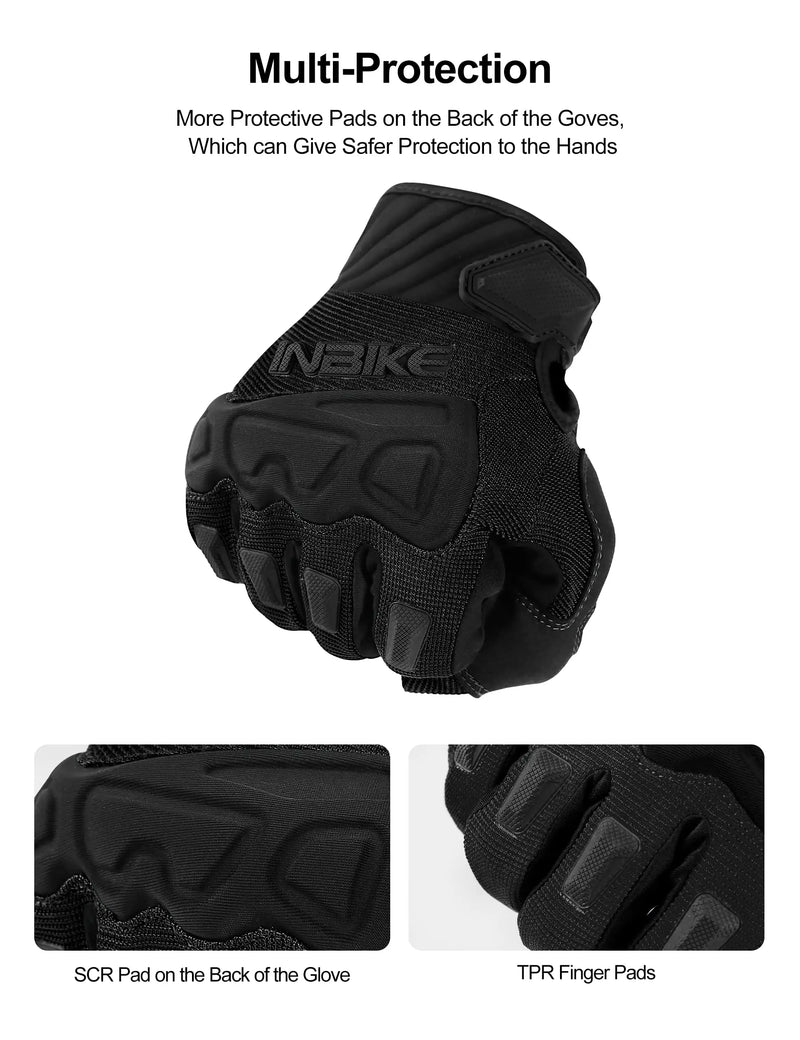 INBIKE MTB Cycling Gloves Man Touchscreen Men’s Sport Gloves Mountain Bicycle for Motorcycle Outdoor Cycling Bike Accessories