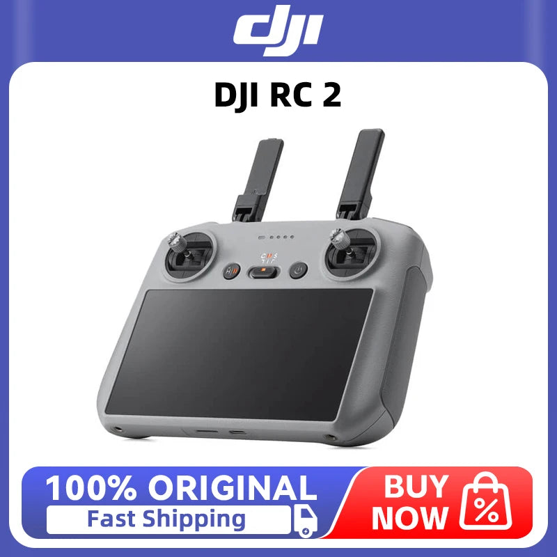 DJI RC 2 Lightweight body with a 5.5-inch FHD screen, new processor, O4 video transmission, and 2T4R antennas