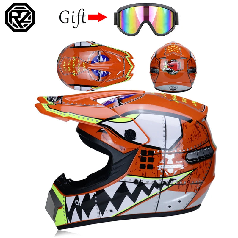 Children and adolescents professional full coverage motorcycle off-road race helmet bike AM DH helmet capacity motocross casso