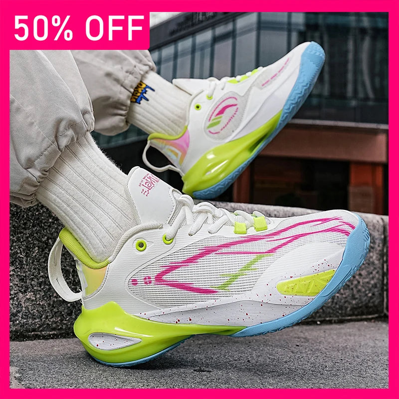 Unisex Basketball Shoes High Quality Mesh Breathable Practical Competition Training Shoes Rebound Anti Slip Flat Shoes for Teen