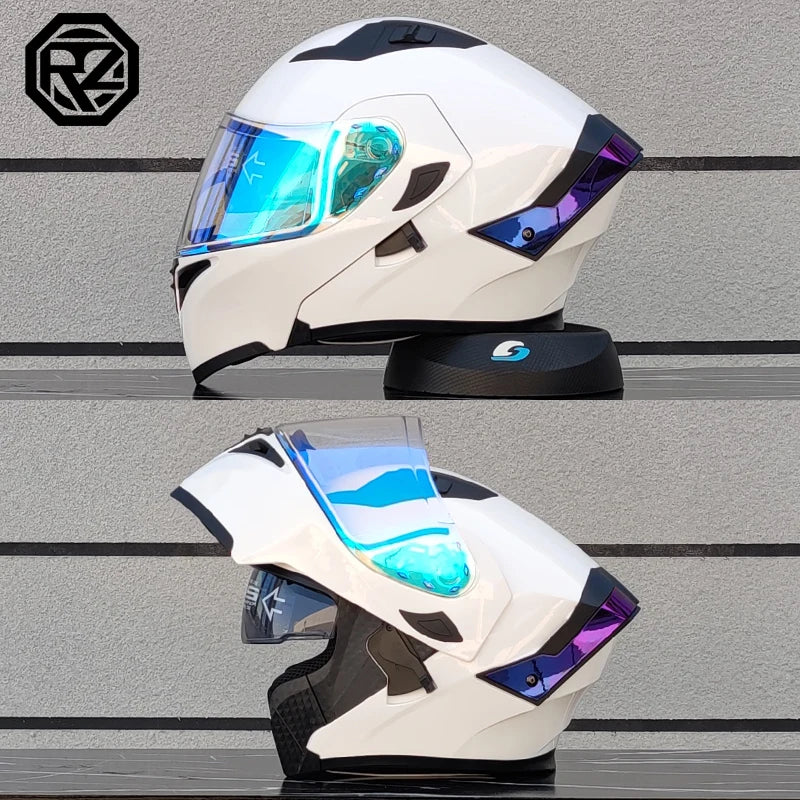 2025 ORZ Latest Motorcycle Helmet Dual Lens Modular Flip Helmet Casco para Motos Off road Racing Helmet Capacetes de Moto