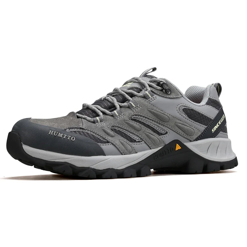 HUMTTO Non-slip Hiking Shoes Men Outdoor Men's Sports Shoes Leather Safety Walking Sneakers Man Breathable Trekking for Boots