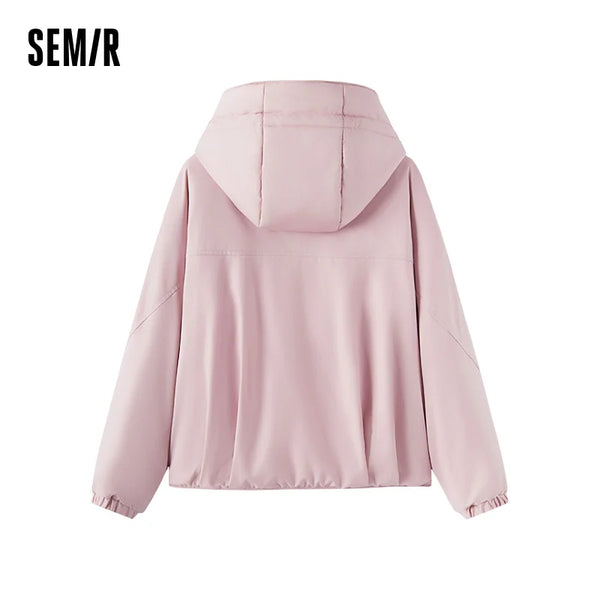 អាវធំ Semir សម្រាប់នារីសម្រាប់រដូវរងា ម៉ូដរលុង ទន់ ស្ទីលតិចតួចបំផុត 2026 រដូវរងាថ្មី ស្ទីលធម្មតាក្នុងទីក្រុង