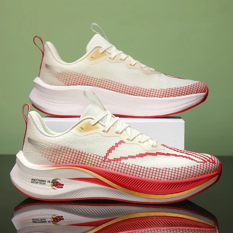 Men's Racing sneakers four season fashion light breathable outdoor speed running shoes soft sole parent-child casual sports shoe