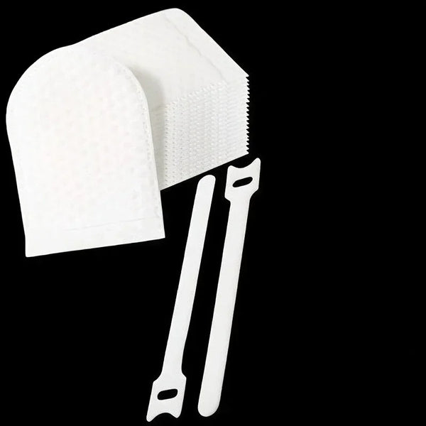 24pcs Kitchen Faucet Filter Bag Set,Includes 20 Filter Cartridges and 4 Fixing Straps,Pre-Filter for Intercepting Rust, Scale.