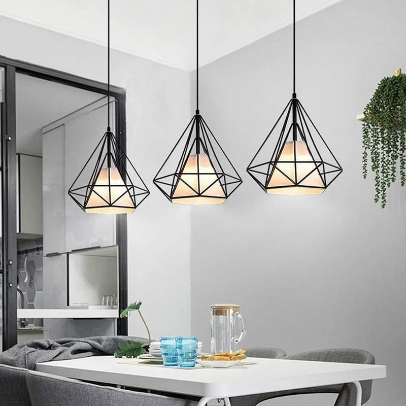 Nordic 1/3 Heads Long Bar Lighting Chandelier Restaurant Dining Room Pendant Lighting Barber Shop Hanging Lamp E27 Droplight