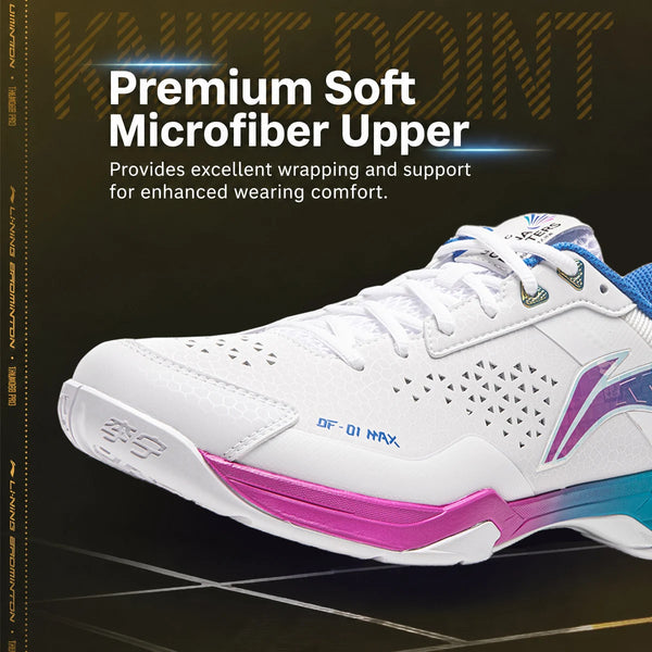 ស្បែកជើងវាយសី Li-Ning Unisex BLADE MAX Professional BOOM Cushion បន្ទះកាបូន-ជាតិសរសៃ Lining ស្បែកជើងកីឡាប្រកួតប្រជែងដែលមានស្ថេរភាព AYAU005