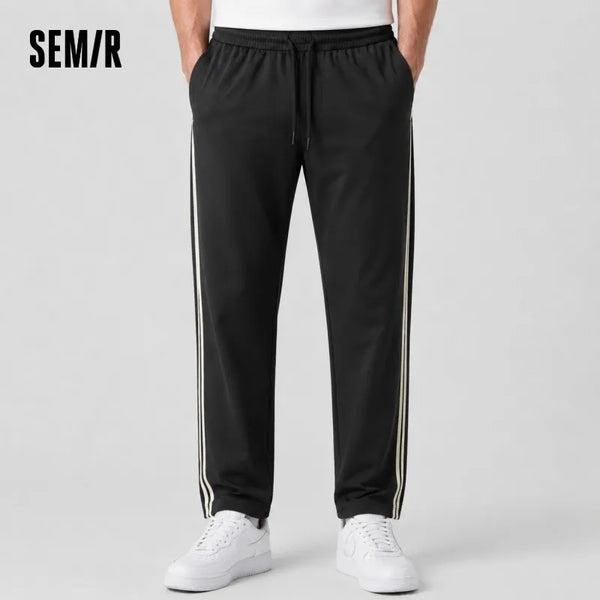 ខោបុរស Semir ធម្មតា បែបកីឡា រលុង រាងកោង ពណ៌ ប្លុកចំហៀង ខ្សែចង ចង្កេះយឺត ម៉ូដរដូវក្តៅ ឆ្នាំ២០២៦