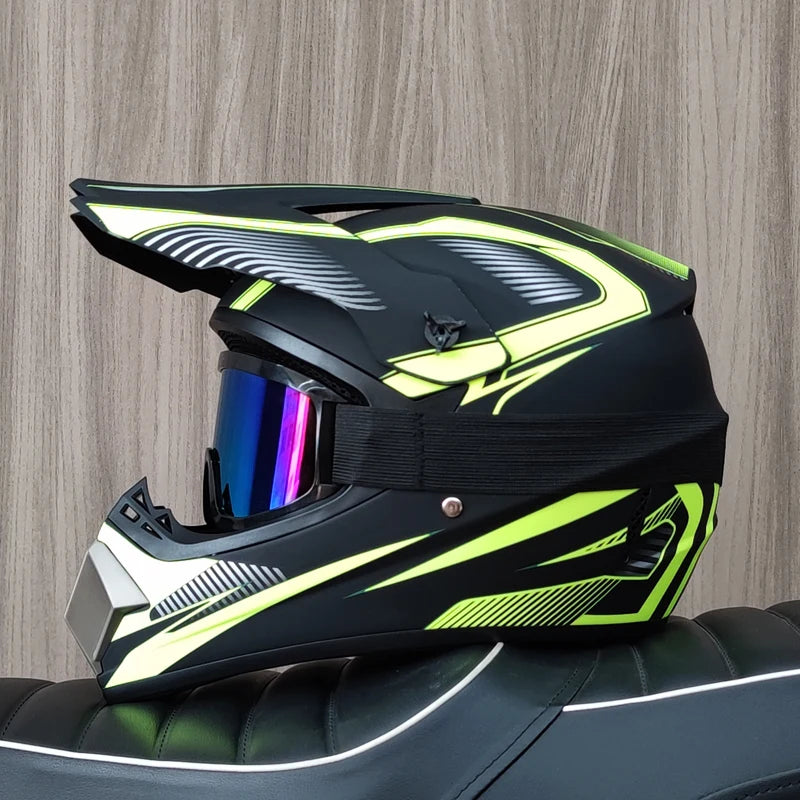 2026 Offroad Motorcycle Racing Helmet Breathable Ventilation Motocross Helmet for Dirt Bike Quad ATV Enduro Trail Riding Helmet