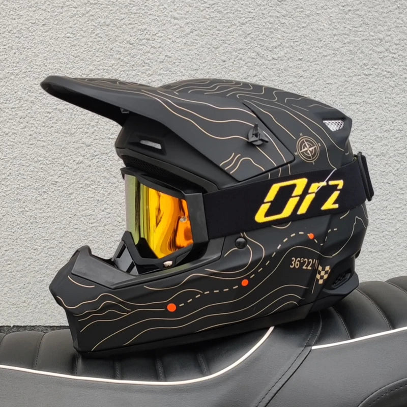 ORZ Latest Off Road Motorcycle Helmet Mountain Bike Speed Drop DH Helmet Capacetes de Moto Universal helmet