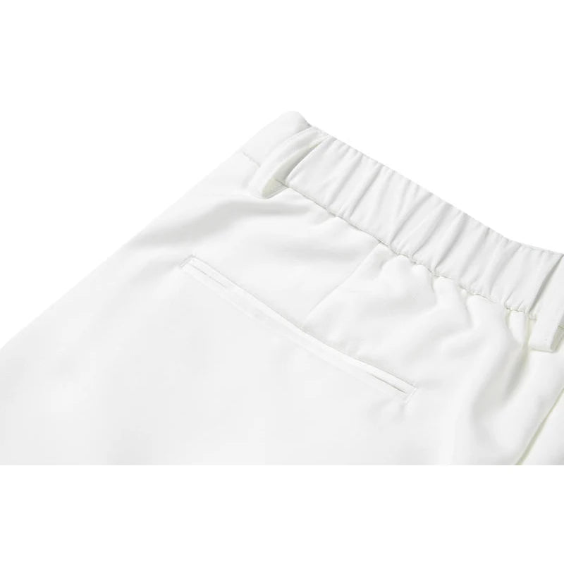 Men's Stylish Dress Shorts with Metal Belt - Lightweight Chino Shorts Adjustable Buckle Waist  Perfect for Business Casual Daily