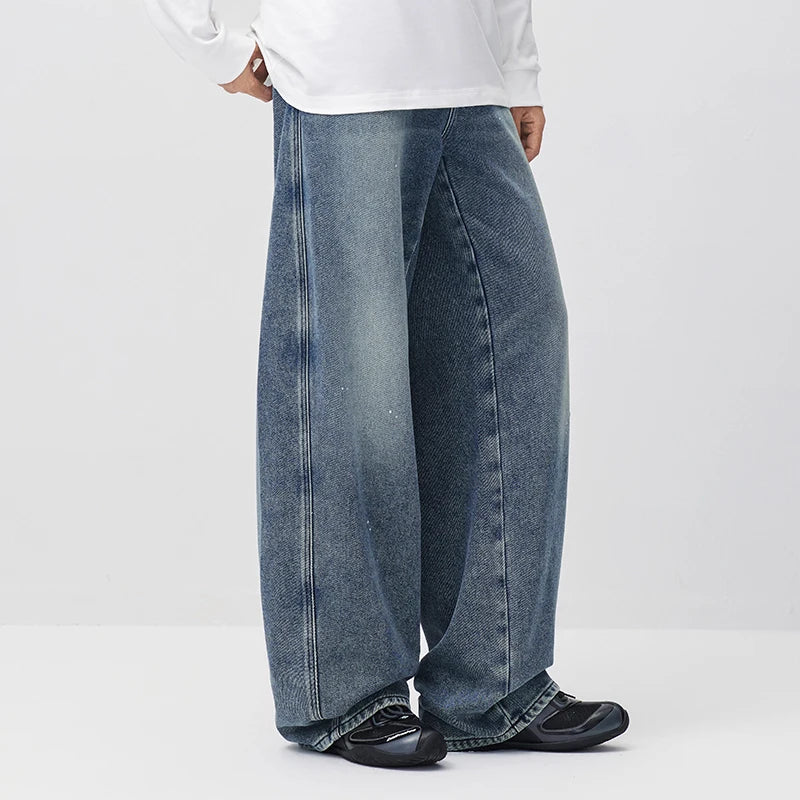 ខោខូវប៊យ Semir សម្រាប់បុរស រចនាបថ Vintage Wash ក្រណាត់ Brushed រលុង ជើងកោង ឆ្នាំ 2026 ថ្មី រដូវរងា ស្លៀកប្រចាំថ្ងៃ ស្ទីលធម្មតាបែបទីក្រុង