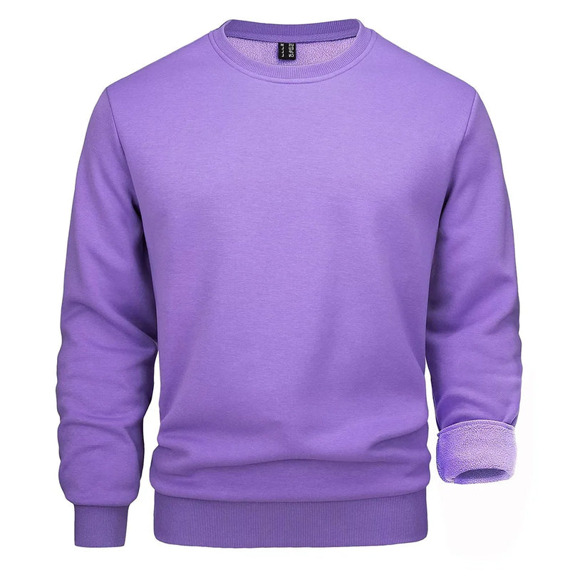 TACVASEN Thermal Fleece Sweatshirts Mens Casual Crewneck Sweatshirt Autumn Winter Warm Hoodie Workout Athletic Pullover Tops