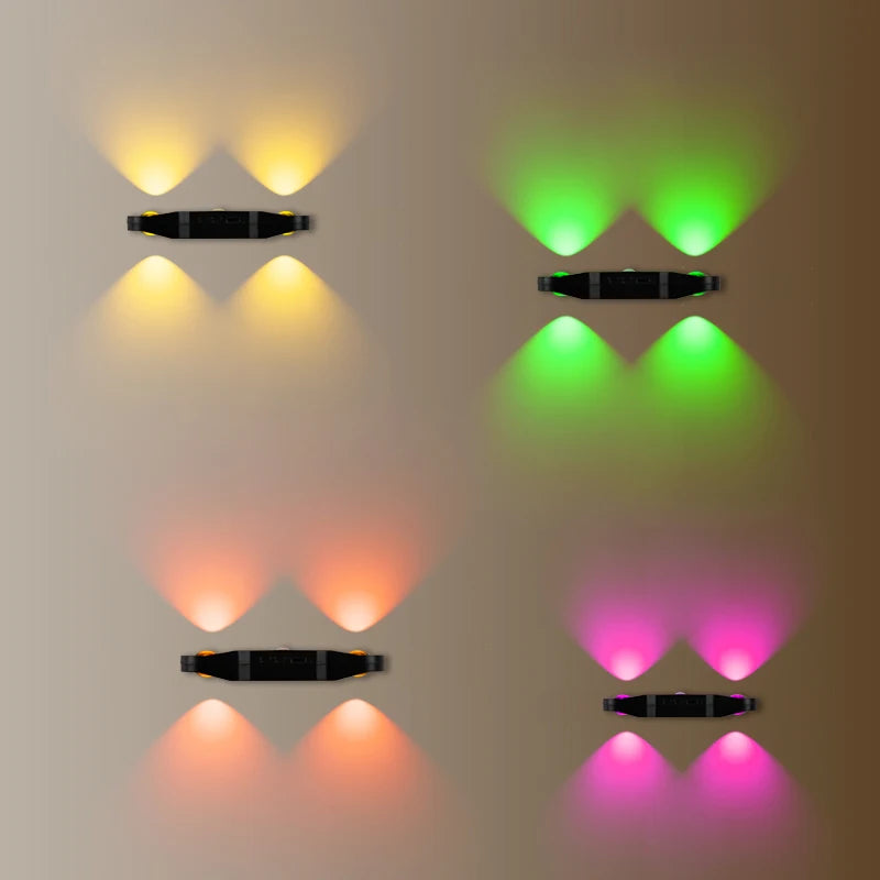 ភ្លើង RGB ឧបករណ៍ចាប់សញ្ញាចលនា ភ្លើងពេលយប់ក្នុងផ្ទះ ភ្លើងជណ្តើរ ភ្លើងពេលយប់ ចង្កៀងក្បែរគ្រែ ចង្កៀងតុបតែងតាមសាលធំសម្រាប់បន្ទប់គេង