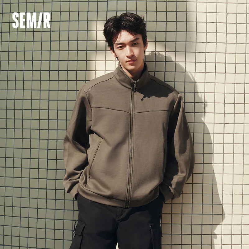 Semir Functional Jacket Men 2026 Spring Windproof Waterproof Stain-Resistant Two Piece Set Casual Versatile Outerwear