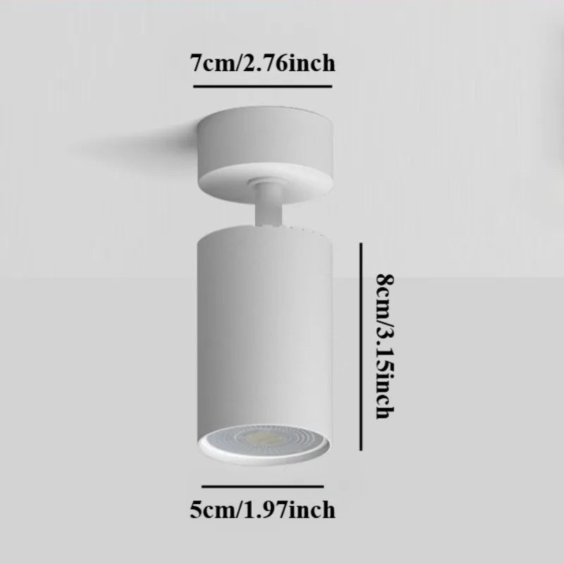 JOYINLED GU10 Track Lamp Spotlight Background Clothing Stores Surface Mounted Household Wall Spot Light 1/3/4-Light Black White