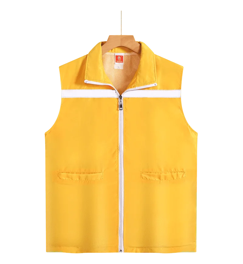 Volunteer advertising shirt Obvious waistcoat vest Sanitation volunteer supermarket staff work clothes substitute driver