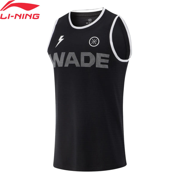 អាវកាក់សម្រាប់ប្រកួត Wade សម្រាប់បុរស Li-Ning AT DRY ULTRA ធ្វើពីប៉ូលីអេស្ទ័រ រាងធម្មតា ខ្យល់ចេញចូលបាន អាវកីឡា LiNing ដៃខ្លី AAYV009