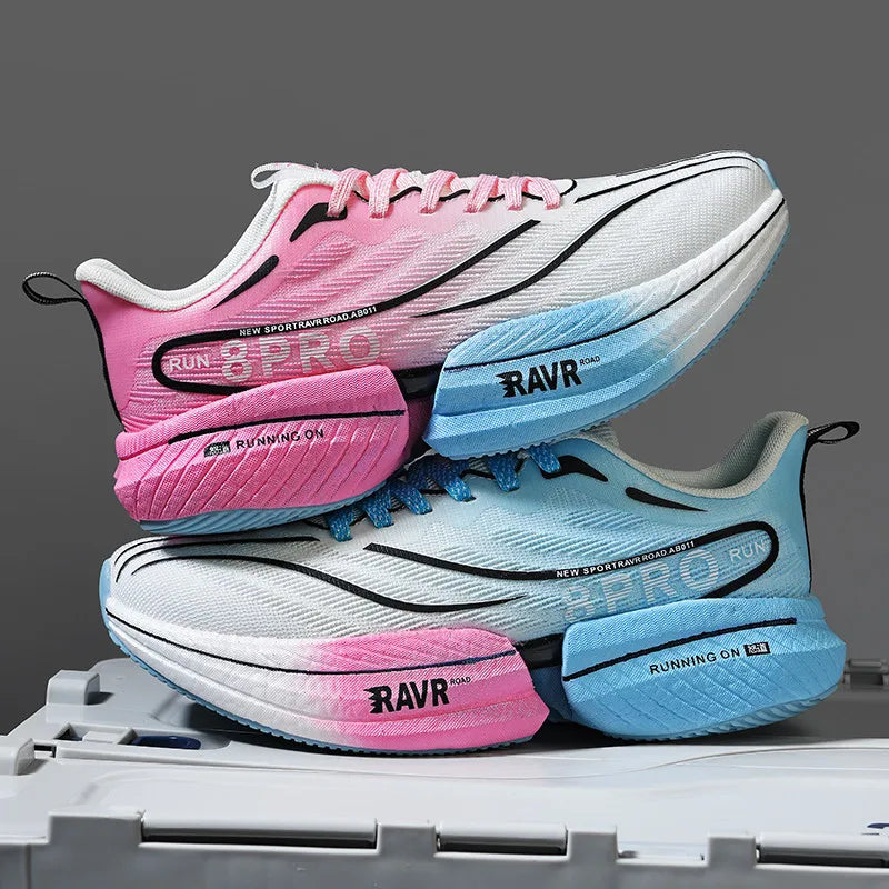 Unisex Running Shoes Professional Cushioning Breathable Mesh Wear-resistant Marathon Training Sports Tennis Shoes for Men Women