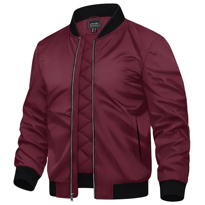 TACVASEN Winter Bike Jackets Mens Padding Thick Warm Pilot Jacket Outdoor Windproof Waterproof Hiking Jacket Windbreaker