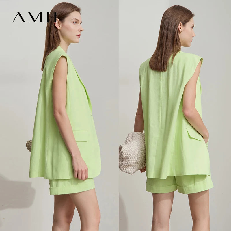 អាវកាក់រដូវក្តៅថ្មីរបស់ Amii Minimalist សម្រាប់ស្ត្រីធ្វើដំណើរទៅធ្វើការ កប្បាស លីនីន រលុង អាវធំម៉ូដការិយាល័យ សម្លៀកបំពាក់នារី 12542071