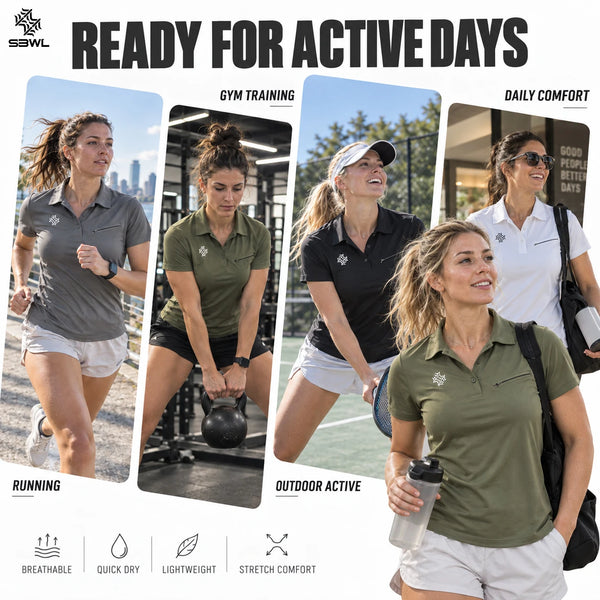 SBWL Woman's high quality outdoor golf equestrian sports POLO shirt Fashion business leisure light luxury POLO short sleeve tops