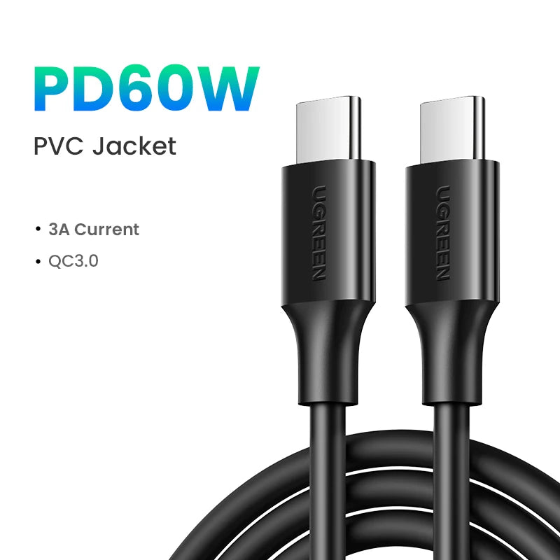 UGREEN 90 Degree Right Angle USB-C Cable PD100W/60W Type-C Gaming Charging Cable 5A/3A for iPhone 17/16 Samsung S26/25/24 0.5-3M