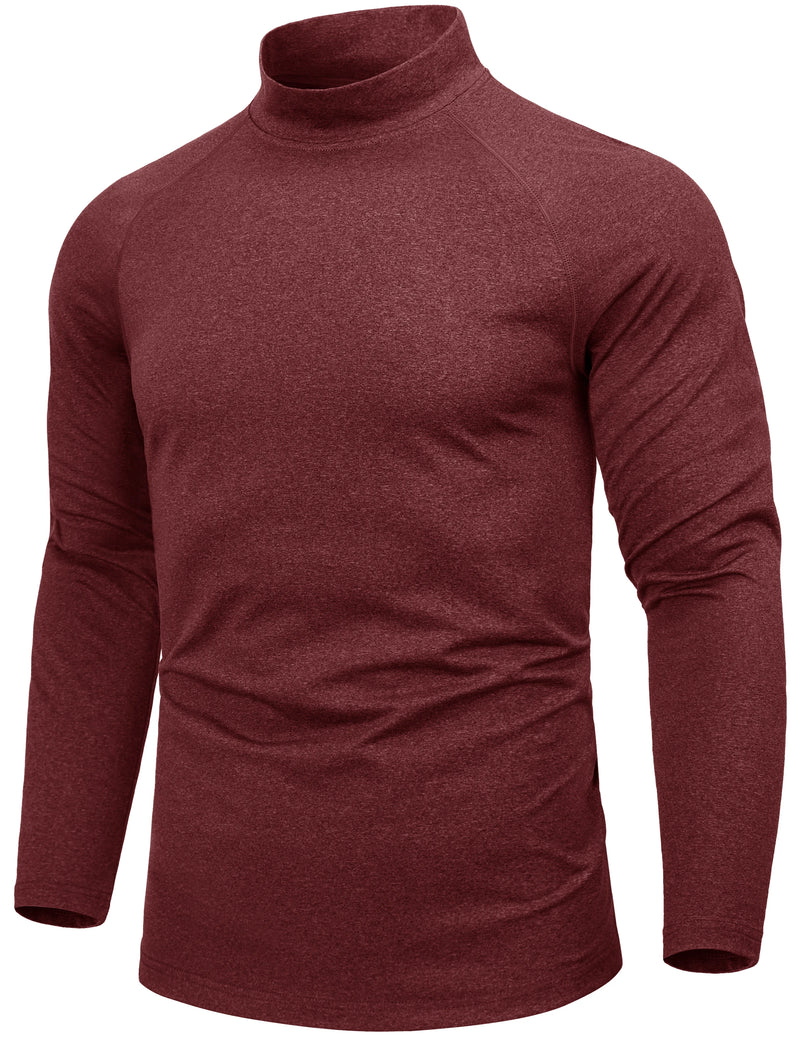 TACVASEN Men's Thermal Shirts Long Sleeve Micro-fleece Fleece Lined Base Layer Undershirts Athletic Warm Winter Workout Top