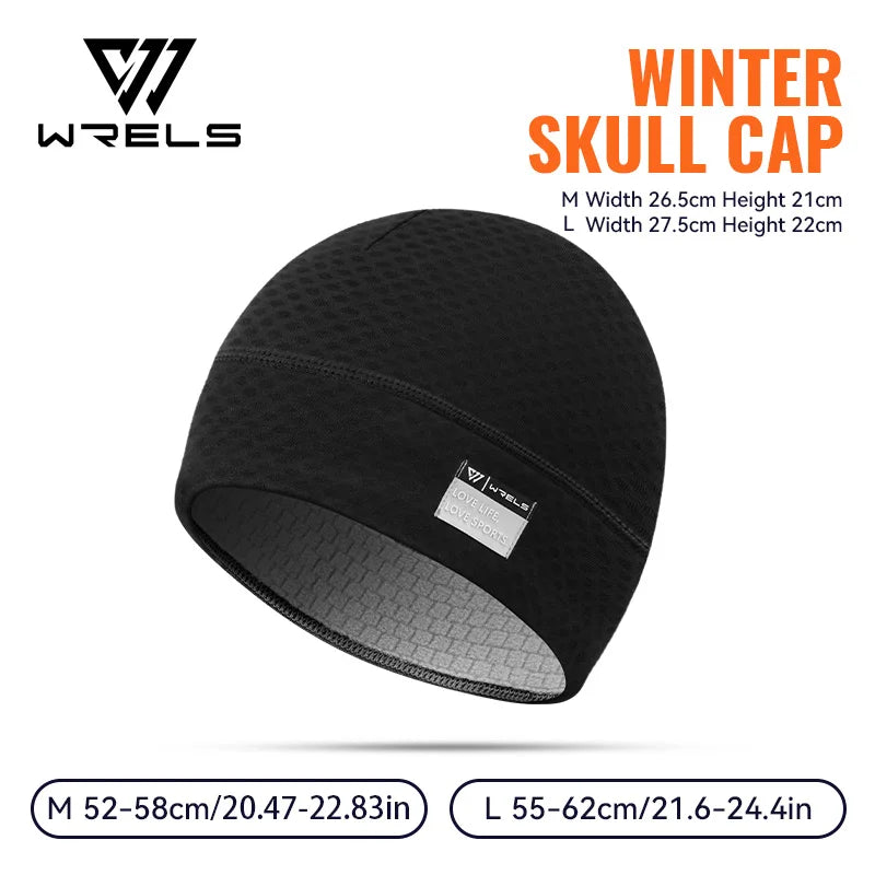 WRELS Beanie for Men Women Soft Lightweight Running Beanie Hat Absorb Sweat Running Skull Cap Winter Fleece Lined Beanie Hat