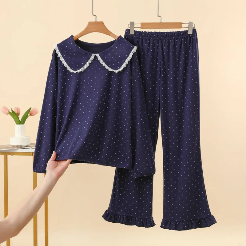 Women's Pajamas Pijama Home Wear 2 Pieces Set for Woman Pyjamas 2026 Spring Autumn Nightwear for Ladies Long Sleeve Sleepwear