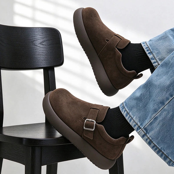 Men women's slip on casual shoes four seasons new breathable light Thick sole lazy shoes fashion outdoor walking party tide shoe