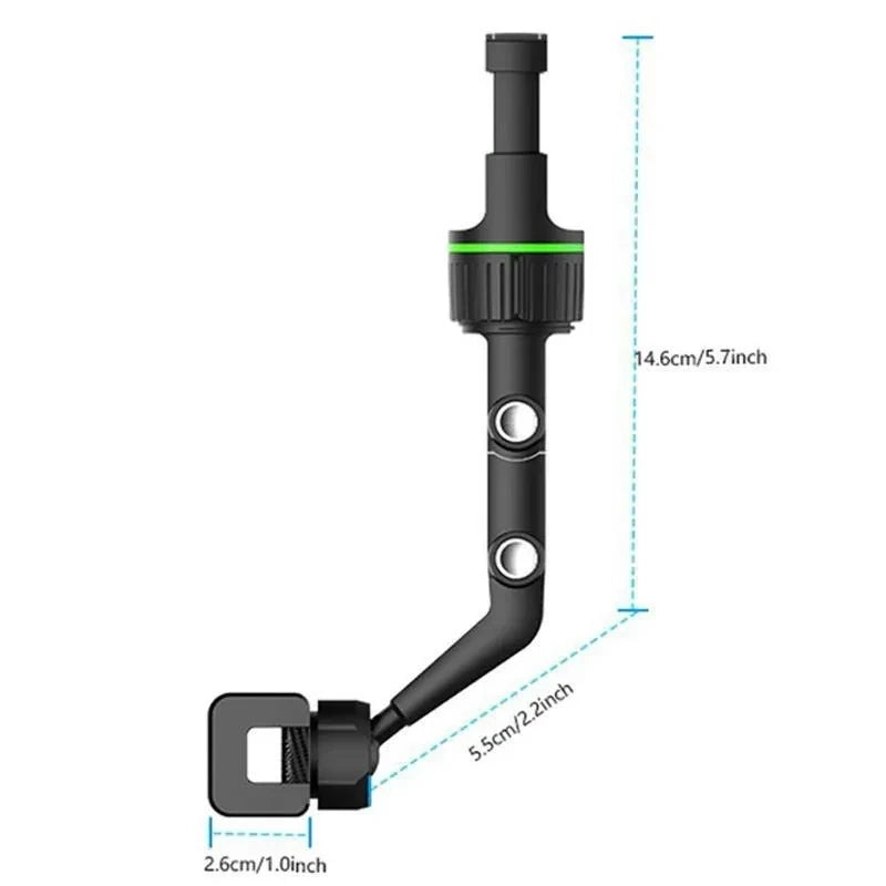 1pc 360° Rotating Mobile Phone Car Stand - Adjustable Height, Compact Design, Sturdy Base,  Air Vent Mount.Phone holder
