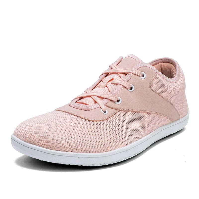 Extra Width Barefoot Shoes Wide Box Toe Shoes Minimalist Nonslip Outdoor Casual Flat Walking Sneakers Zero Drop Breathable Mesh