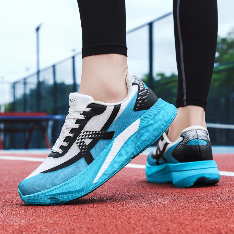 Men's sneakers Four seasons soft sole outdoor racing casual running shoes breathable lightweight Thick sole speed sports shoes