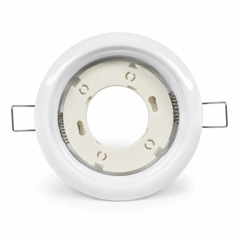 ចង្កៀងពិដាន JOYINLED 1/2/6PCS GX53 LED Downlight ស៊ុមសម្រាប់ដាក់ចង្កៀងពិដានរាងមូល ទំហំ 105mm សម្រាប់ដាក់ចង្កៀង ពណ៌ខ្មៅ