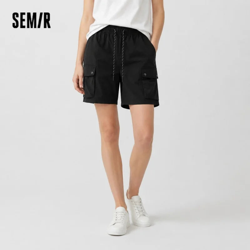 Semir Womens Shorts 2026 UV Protection Cool Feeling Texture Straight Workwear Style Outdoor