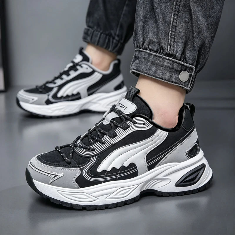 Men's comfort casual sneakers four seasons breathable light soft-sole non-slip outdoor running sports shoes fashion walking shoe