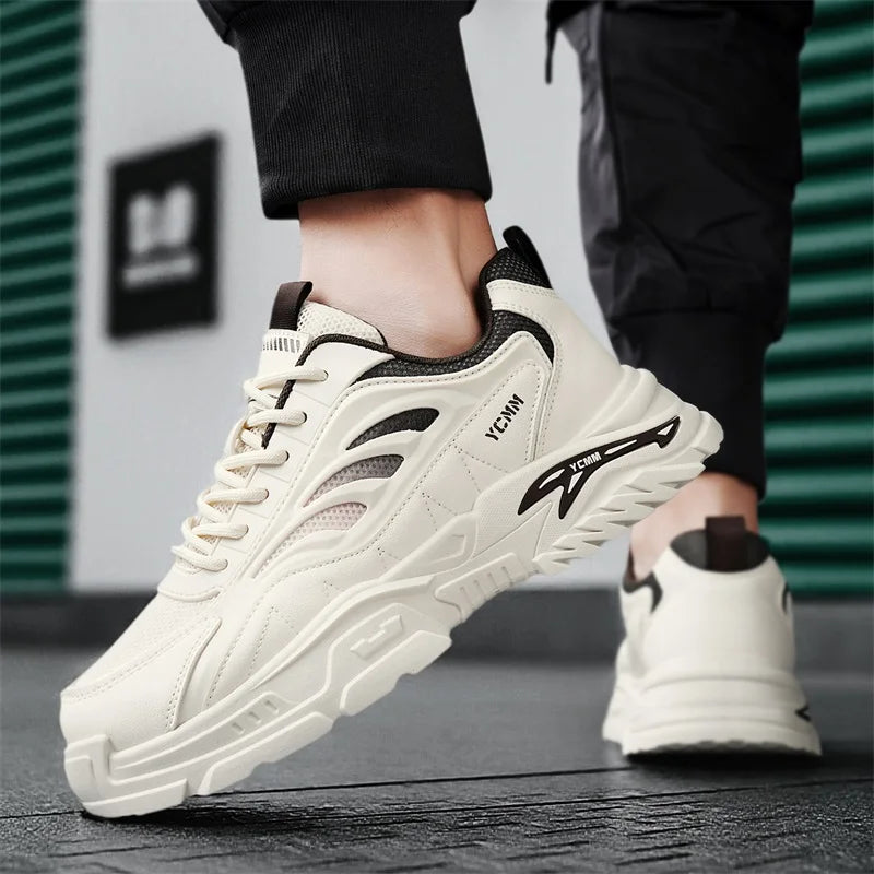 Men's thick-soled sports casual shoes spring summer soft-sole anti-slip breathable outdoor running shoes students Joker sneakers